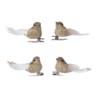 Vogel kerst ornament | Decoris (Goud, Clips)