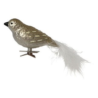 Decoris Vogel kerst ornament | Decoris (Zilver, Clip) 704269 K151001928 - 1