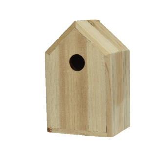 Decoris Vogelhuisje | Decoris | 13.8 x 10 x 22 cm (Vurenhout, FSC, Naturel) 862338 K170203580