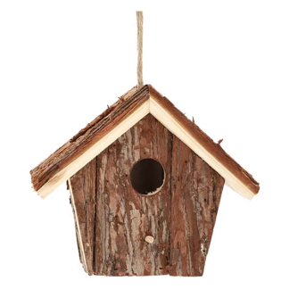 Decoris Vogelhuisje | Decoris | 16.5 x 12 x 14 cm (Hangend, Hout) 860261 K170105506