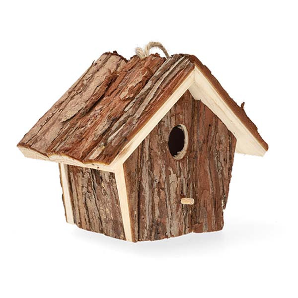 Decoris Vogelhuisje | Decoris | 16.5 x 12 x 14 cm (Hangend, Hout) 860261 K170105506 - 2