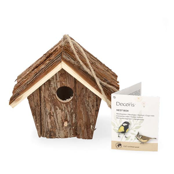 Decoris Vogelhuisje | Decoris | 16.5 x 12 x 14 cm (Hangend, Hout) 860261 K170105506 - 3