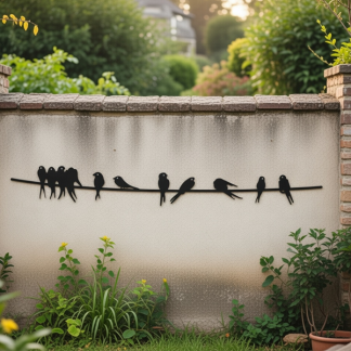 Decoris Wanddecoratie | Decoris | 119 x 1.5 x 18 cm (IJzer, Zwart) 803689 K170105752 - 3