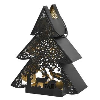 Decoris Waxinelichthouder kerst | 17 x 21 cm (Kerstboom, Binnen) 523235 K150304026 - 