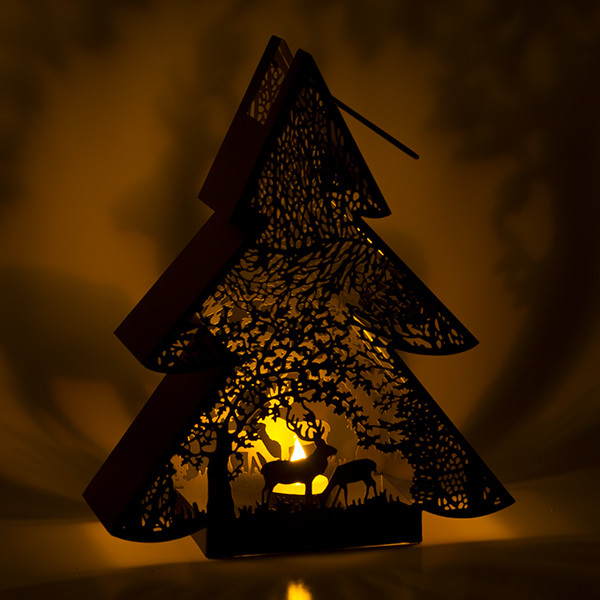 Decoris Waxinelichthouder kerst | 25 x 30 cm (Kerstboom, Binnen) 523234 K150304025 - 3