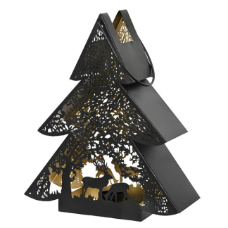 Decoris Waxinelichthouder kerst | 25 x 30 cm (Kerstboom, Binnen) 523234 K150304025 - 