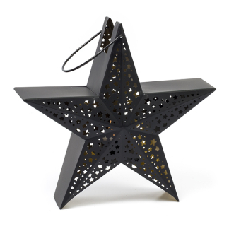 Decoris Waxinelichthouder kerst | 31 x 30 cm (Ster, Binnen) 523245 K150304028 - 2