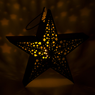 Decoris Waxinelichthouder kerst | 31 x 30 cm (Ster, Binnen) 523245 K150304028 - 