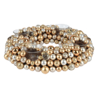 Decoris Waxinelichthouder kerst | Decoris | ⌀ 33 cm (4 Waxinelichtjes, Kunststof, Goud) 724163 K150303399 - 1