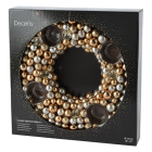 Decoris Waxinelichthouder kerst | Decoris | ⌀ 33 cm (4 Waxinelichtjes, Kunststof, Goud) 724163 K150303399 - 2