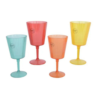 Decoris Wijnglas | Decoris | 4 stuks (Kunststof) 874588 K170105726