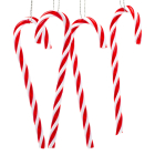 Zuurstok kerst ornament | Decoris | 4 stuks