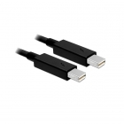 Delock Thunderbolt kabel - Delock - 0.5 meter (Zwart) 83154 K010405000 Delock Thunderbolt kabel - Delock - 0.5 meter (Zwart) 83154 K010405000