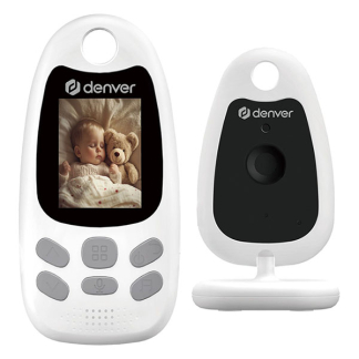 Denver Babyfoon met camera | Denver (2 units, Nachtzicht , Digitale zoom, Temperatuursensor, Led geluidsindicatie, 2 wegs audio, Binnen) BC-250 K170108378 - 1