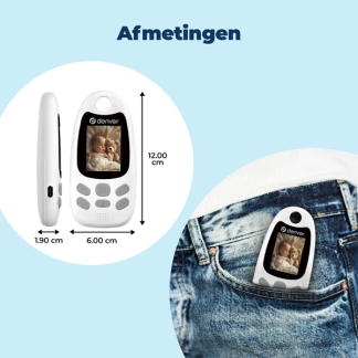Denver Babyfoon met camera | Denver (2 units, Nachtzicht , Digitale zoom, Temperatuursensor, Led geluidsindicatie, 2 wegs audio, Binnen) BC-250 K170108378 - 9