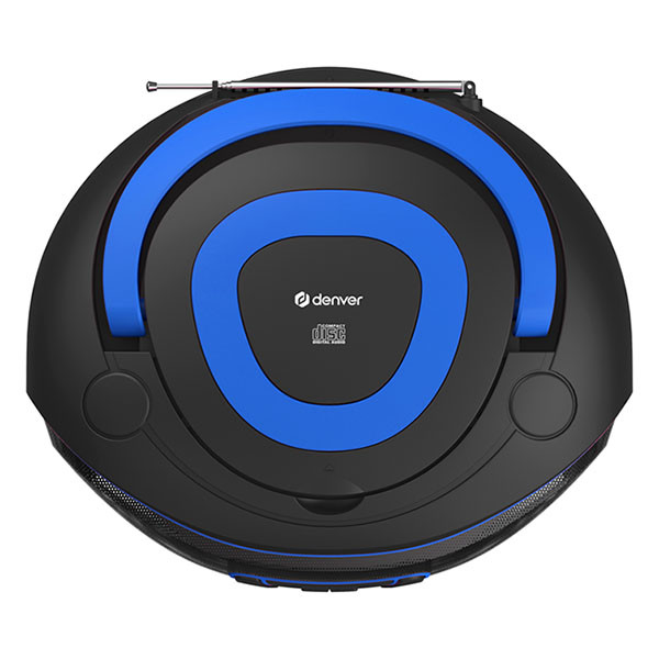 Denver Cd-speler | Denver | FM | DAB + (Bluetooth, Led, USB, AUX, Blauw) TDB-212BU BLUE K105005332 - 5