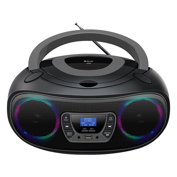 Denver Cd-speler | Denver | FM | DAB + (Bluetooth, Led, USB, AUX, Grijs) TDB-212GR GREY K105005333 - 1