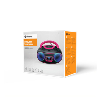 Denver Cd-speler | Denver | FM | DAB + (Bluetooth, Led, USB, AUX, Roze) TDB-212P PINK K105005334 - 6