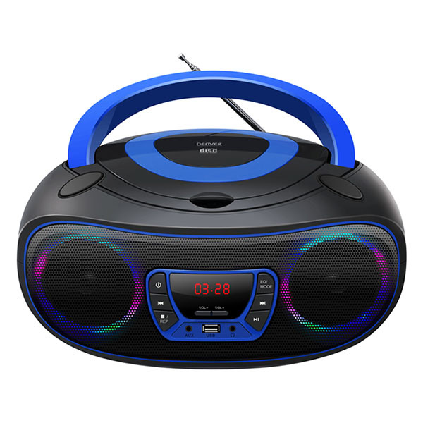 Denver Cd-speler | Denver | FM (Bluetooth, Led, USB, AUX, Blauw) TCL-212BT BLUE K105005330 - 1