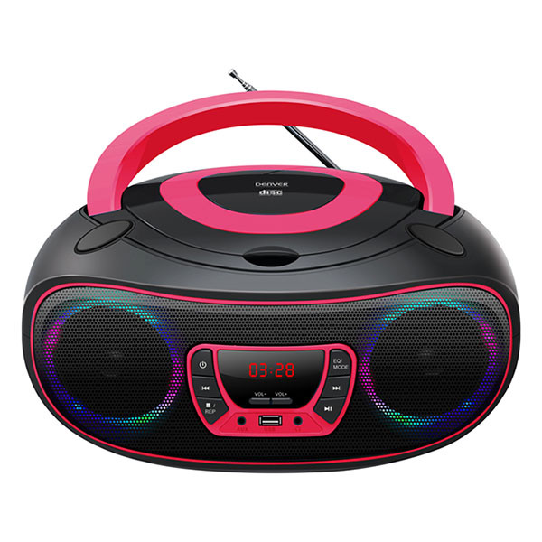 Denver Cd-speler | Denver | FM (Bluetooth, Led, USB, AUX, Roze) TCL-212BT PINK K105005331 - 1