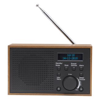 Denver DAB+ radio | Denver | FM (5W, Batterij, Timer, Grijs) DAB-46 DARK GREY K105005325
