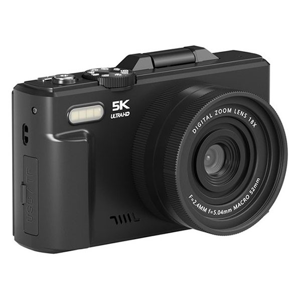 Denver Digitale camera | Denver | DWC8475 (3.0 inch HD IPS, 5K, 75MP, 1150 mAh, Microfoon, Micro SD) DWC-8475B K105005305 - 2