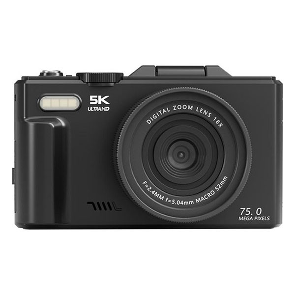 Denver Digitale camera | Denver | DWC8475 (3.0 inch HD IPS, 5K, 75MP, 1150 mAh, Microfoon, Micro SD) DWC-8475B K105005305 - 6