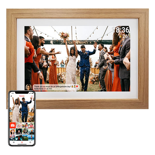 Denver Digitale fotolijst | Denver (Full HD, 8 GB, 15.6 inch, Hout) PFF-1542LW K105005188 - 1