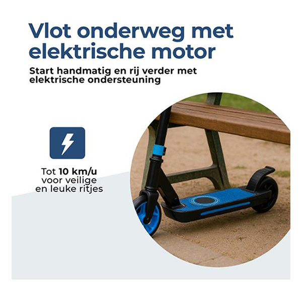 Denver Elektrische kinderstep | Denver (Inklapbaar, Vanaf 6 jaar, Tot 10km/u, Blauw) SCK-5500BU K170111842 - 2