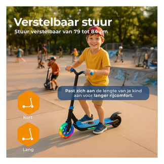 Denver Elektrische kinderstep | Denver (Inklapbaar, Vanaf 6 jaar, Tot 10km/u, Blauw) SCK-5500BU K170111842 - 4