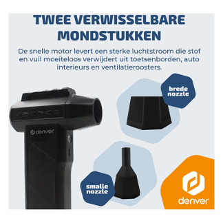 Denver Elektrische luchtblazer | Denver | HJB-172 (6000 mAh, USB, 75 watt, LED) HJB-172 K180108147 - 6
