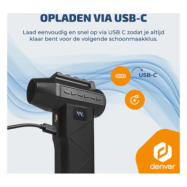 Denver Elektrische luchtblazer | Denver | HJB-172 (6000 mAh, USB, 75 watt, LED) HJB-172 K180108147 - 7