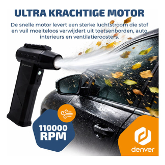 Denver Elektrische luchtblazer | Denver | HJB-172 (6000 mAh, USB, 75 watt, LED) HJB-172 K180108147 - 4