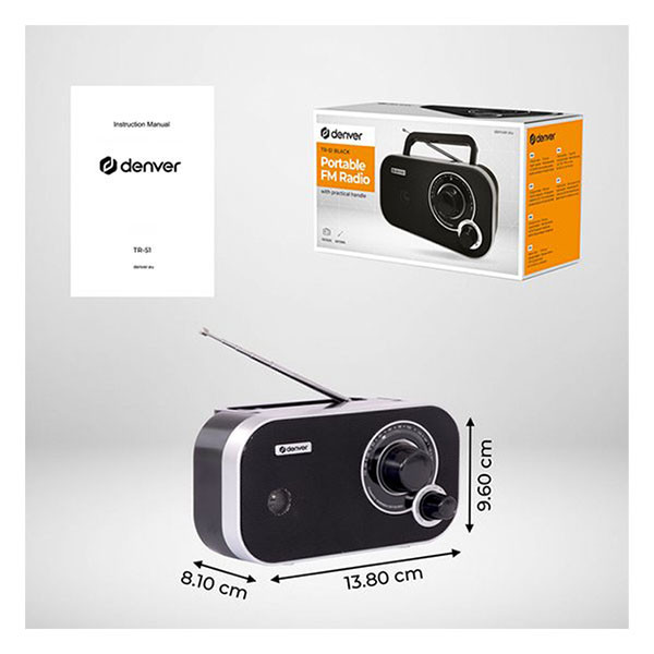 Denver FM radio | Denver | AM (Batterijen) TR-51BLACK K105005319 - 4