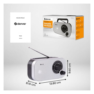 Denver FM radio | Denver (Batterij, Wit) TR-51WHITE K105005321 - 4