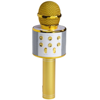 Denver Karaoke microfoon | Denver (Bluetooth, Draadloos, Speaker, AUX, MicroSD, Goud) KMS-20G K105005245 - 1