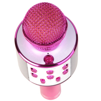 Denver Karaoke microfoon | Denver (Bluetooth, Draadloos, Speaker, AUX, MicroSD, Roze) KMS-20P K105005244 - 2