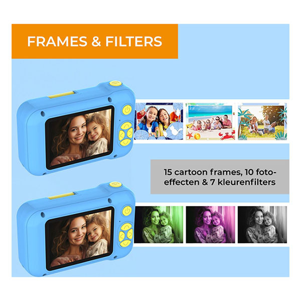 Denver Kindercamera | Denver (Full HD, 40 MP, Beeldeffecten, 2 inch scherm, Blauw) KCA-1351BU K105005309 - 3