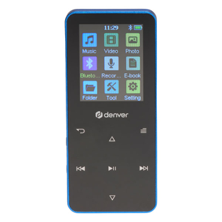 Denver MP4-speler | Denver | 4 GB (USB C, Blauw) MP-1830BU K105005341