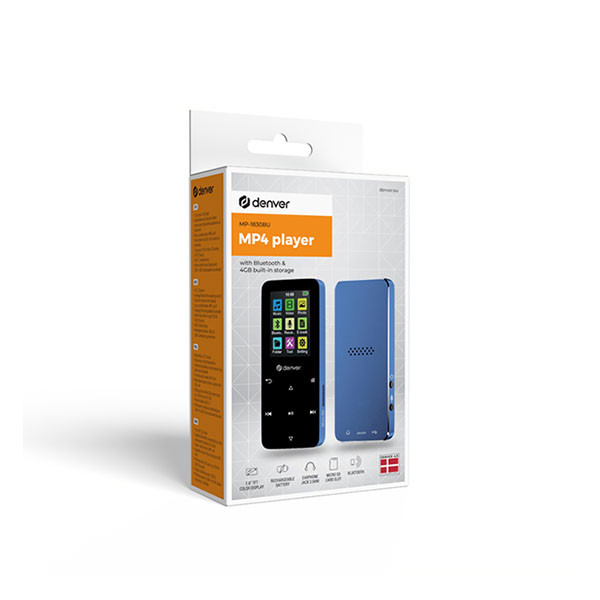 Denver MP4-speler | Denver | 4 GB (USB C, Blauw) MP-1830BU K105005341 - 6