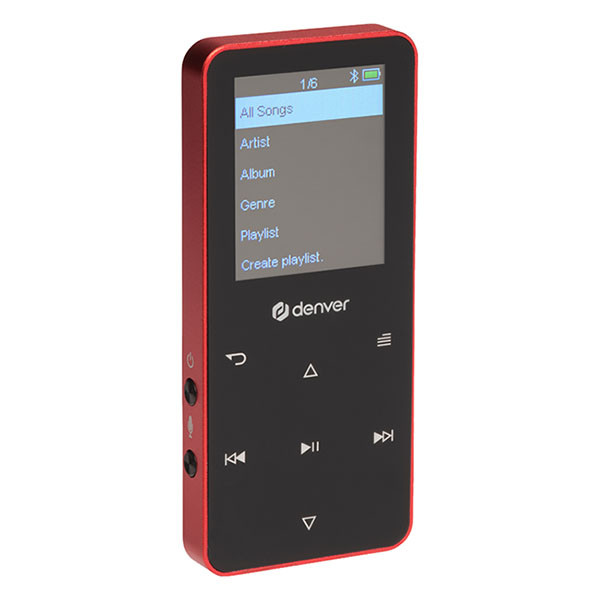 Denver MP4-speler | Denver | 4 GB (USB C, Rood) MP-1830RED K105005342 - 3