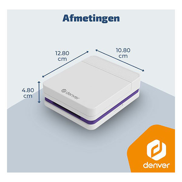Denver Mini printer | Denver | MCP6010 (12.8 x 10.7 x 4.8 cm, Bluetooth, Thermisch, 800 mAh, USB, Kleur) MCP-6010 K105005304 - 9