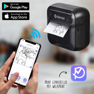 Denver Mini printer | Denver (8.7 x 8.1 x 4.3cm, Bluetooth, Thermisch, Zwartwit) MBP-32B K105005239 - 3