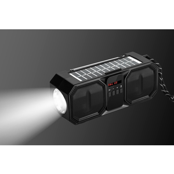 Denver Noodradio | Denver | FM (Bluetooth, Zaklamp, Zonnepaneel, USB) BTG-158 K010308009 - 4