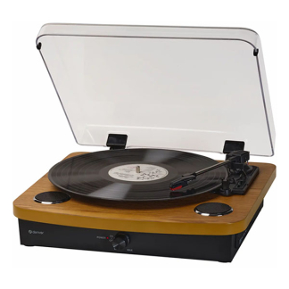 Denver Platenspeler | Denver | 20W (Bluetooth, 33/45/78 rpm, RCA, Ingebouwde speakers, Bruin) VPL-230LW K070501406 - 1