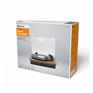 Denver Platenspeler | Denver | 20W (Bluetooth, 33/45/78 rpm, RCA, Ingebouwde speakers, Bruin) VPL-230LW K070501406 - 4