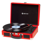 Denver Platenspeler | Denver | 2W (Koffer met handvat, Inclusief pc software, 33/45/78 rpm, Riemaandrijving, RCA, Rood) VPL-120RED K070501408 - 1