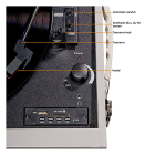 Denver Platenspeler | Denver | 60W (Vrijstaand, 33/45/78 rpm, Riemaandrijving, RCA, Ingebouwde versterker) VPR-250 K070501405 - 2