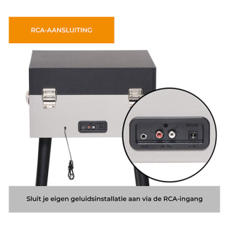 Denver Platenspeler | Denver | 60W (Vrijstaand, 33/45/78 rpm, Riemaandrijving, RCA, Ingebouwde versterker) VPR-250 K070501405 - 3