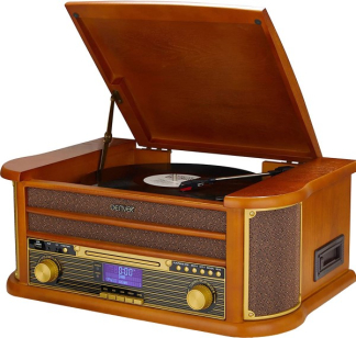 Denver Platenspeler | Denver (USB, AUX, Cd-speler, Cassette speler, DAB+, AM, FM, Hout, Voorversterker, 33/45/78 rpm) MRD-51 K105005234 - 1